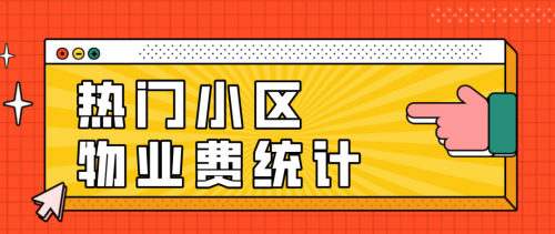 九江熱門小區物業費曝光最高的居然要4元㎡月